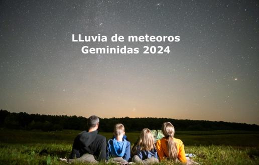 Anuncio lluvia de meteoros Geminidas 2024